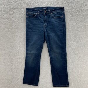 J Crew Jeans Mens 34x27* Blue 770 Straight Fit Kurabo Japanese Denim Luxury